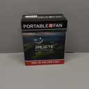 Camping Fan with LED Lantern, 20000 mAh 9 Inch Portable Rechargeable Battery Powered Fan with Stepless Speed and Quiet Battery Operated for Picnic, Barbecue, Fishing, Travel, Home, Tent (Black)