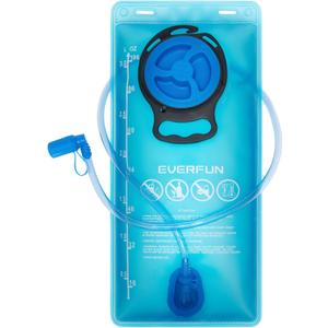 EVERFUN Hydration Bladder 2L/3L Water Reservoir for Hiking Backpack, Leak Proof Water Bladder with Detachable Hose & High Flow Ergonomic Bite Valve, Water Pouch for Cycling, Running