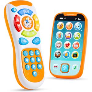 JOYIN Smartphone Toys for Baby, Remote Control Baby Phone with Music, Learning Toy, Birthday Gifts for Infants, Kids, Boys and Girls, Gift for Christmas