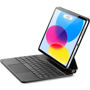 ESR iPad 11th(A16, 2025)/10th Gen Case with Keyboard, Magic Keyboard for iPad 10.9", Case with Floating Cantilever Stand, Springy Backlit Keys, MultiTouch Trackpad, Rebound Series, Black