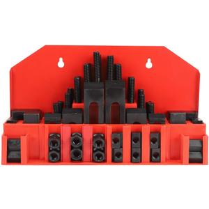 58Pcs M10 Machinist Promo Kit T-Slot Clamp Kit Lathe Mold Tool for Lathe Milling Machine CNC and Various Metal Cutting Machine Tools