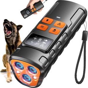 Dog Bark Deterrent DevicesUpgraded Smart Display,3X Ultrasonic Pet Gentle Anti Barking Device for Dogs,Stop Neighbors Dogs from Barking,Indoor Outdoor Bark Control for Dog Training