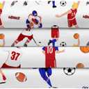 Football Sheets Kids Full Size Bed Sheets 4Pcs Sport Baseball Football Bedding Full 3D Printed Washable Machines Sheet Set
