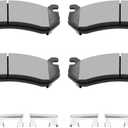 Rear Brake Pads, ECCPP 4pcs Rear Ceramic Brake Pads Kits Pads Sets for Chevrolet, for Cadillac and for GMC ATD785C, D785-7653