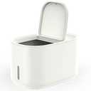 Zuutii Rice Storage Container,Food Container, Dry Food Storage,7.2lbs Pet Food Dispenser, 6.9Qt/11lbs Large Storage Bin with Lid,Silicone Ring & Moisture Proof,for Grain Cereal Soybean Corn,Begie