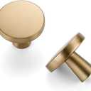 HOME EDIT 30 Pack Champagne Bronze Cabinet Knobs Zinc Round Knobs for Kitchen, Bathroom, Closet, and Dresser