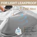 Battewa Cotton Incontinence Underwear for Men Light Protective Boxer Brief Leak Proof Underwear for Bladder Leakage 50ml (Gray, M)