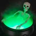 Halloween Decorations Outside - Large Witches Cauldron on Tripod with Skeleton & Fog Maker - Skeleton Halloween Party Decor for Outdoor Yard Home Porch