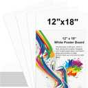 100 Pcs 12" x 18" Poster Board White Poster Board Paper Bulk 250 GSM Thickness Vision Boards Smart PosterBoard for Drawing School Arts Craft Projects Presentations Scrapbooking Blank Graphic