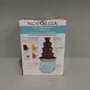 Nostalgia 4 Tier Electric Chocolate Fondue Fountain Machine for Parties - Melts Cheese, Queso, Candy, and Liqueur - Dip Strawberries, Apple Wedges, Vegetables, and More - 32-Ounce - Aqua