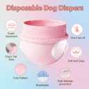 Ambreview Disposable Dog Diapers Female, Just Pull It Up, Doggie Diapers for Female Dogs, Strong Absorbency | Leak Proof, for Dogs in Heat | Elderly | Disabled, Medium, 10 PCS