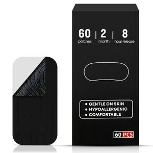 Black Premium Tape (60 Pack), Easy to Use, Convenient to Carry, Strong Adhesive Tape Multi
