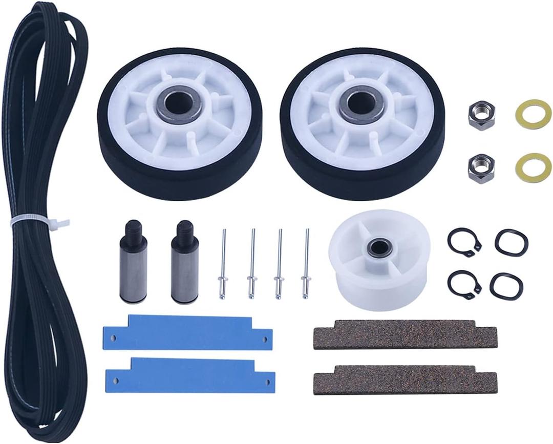 12001541 Dryer Roller repair Kit Fit for May-tag Atlantis Neptune dryer parts MDE7600AYW MDE9206AYW MDG4000BWW MDG5500AWW MDE4000AYW MDE6400AYW MDE5500AYW MDE7400AYW MDE3000AWW MDE2500AYW MDE3000AYW