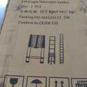 26.2FT Telescoping Ladder with Stabilizer Bar Wheels and Hooks, Multi-Purpose Extension Aluminum Folding Ladder Collapsible Adjustable Telescopic Ladders Extendable Ladder for Homeuse