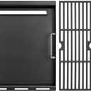 Full Size Griddle Inserts for Char-Broil Performance 5 Burner Grill,Flat Top Griddle for Charbroil Grill 463275517 463243518 463243519 463275717 463372017,Replace for G470-0002-W1 G470-0003-W1