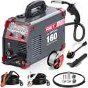 AWT Simplified Aluminum 160A MIG Welder,6 in 1 Gas MIG/Gasless Flux Core MIG/Stick/Lift TIG/Aluminum MIG Welding Machine, 110/220V Dual Voltage,Multi-Process Welding Machine