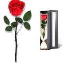 Flowers for Delivery Prime, Preserved Roses Flower Gifts for Women, Real Roses Single Rose Gifts for Her, Mom Birthday Gifts from Daughter, Valentines Flowers Red Roses