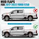Mud Flaps for 2017-2022 Ford F250 F350 Super Duty with Fender Flares Accessories, No Drill Wheel Splash Guards Mud Guards All Season Protection Exteriores Body Kit, Front & Rear 4pcs