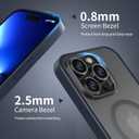 Gatita Magnetic Blue Translucent Case for iPhone 14, Slim Shockproof Matte Case for iPhone 14, Frosted Phone Case Compatible w Magsafe for iPhone 14 6.1" (Y2022) - Blue Translucent