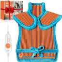 BOILEAU Electric Heating Pad for Neck and Shoulders and Back Pain Relief, Practical Birthday Gifts for Women Men Mom Dad Elderly,24"x33" Large Heating Heat Pad,Self Care Gifts for Him Her Wife Husband (Blue)