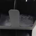 Mind Reader 6 Compartment Upright Breakroom Coffee Condiment and Cup Storage Organizer, Black