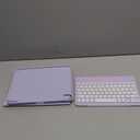 Harvopu Keyboard Case Compatible with iPad Air 11-inch/Air 5th 4th Generation Case with Keyboard-Backlit Detachable, Folio Keyboard Cover with Pencil Holder for Air 11" M4/M3/M2, Air 5/Air 4 (Purple)