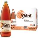 Tejava Original Unsweetened Peach Iced Tea, 12 Pack, 1 Liter Glass Bottles, Non-GMO, Kosher, No Sugar or Sweeteners, No calories, No Preservatives, Brewed in Small Batches BB; 01/23/2028