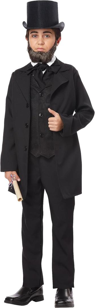 California Costumes boys Abraham Lincoln/Frederick Douglass (Large, Black)