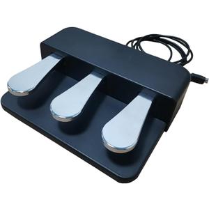 DYNWAVE 3 Pedal Unit Soft Sostenuto Sustain Pedal Portable High Part Direct Replaces for Electric Pianos Keyboards