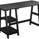 Convenience Concepts Trestle Desk, Black
