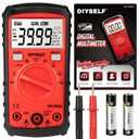 DIYSELF Multimeter, 4000 Counts Auto-Ranging Multimeter Tester, Non-Contact Volt Meter, Digital Multimeter for DC/AC Voltage, Capacitance, Resistance, Continuity, Voltage Meter, Capacitor Tester