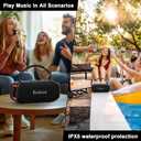 Small Portable Speaker for Adults with Wireless Microphone, Bluetooth Speaker, Punchy Bass, Four Magic Sound Voice Effects, Home Karaoke Player