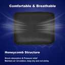 JAGASOL Motorcycle Gel Seat Cushion - Ultimate Comfort for Bike Riding and Long Trips - Fits Most Motorcycles & ATVs, Small Size