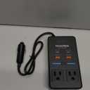 300W Car Power Inverter, DC 12V to 110V AC Car Plug Adapter with LED Display, 65W/24W USBC Fast Charging Car Outlet Adapter to Wall Plug,Portable Car Charger with Switch Control Converter for Laptops