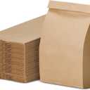 Culinware Kraft Paper Bags - Durable Brown Bags for Snack, Lunch, Sandwich, Pastries, Popcorn, Grocery and Party Favor - 4.75 x 2.93 x 8.56 In - 500 Count