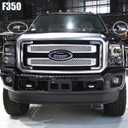 Super Duty Chrome Plated Mirror Covers Ultra Durable Top Half for 2008-2016 Ford F250 F350 F4502 Pcs