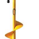 Jiffy Hand Auger, Flip-Down, Extendable, 8-Inch, Steel, Yellow, J4658