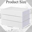 Geyoga 10 Pcs Faux Book Box Decorative Books Modern Linen Fake Books Decor for Coffee Table DIY Crafts Storage Home Bookshelf Cafe Hotel Decoration Display, 8.6 x 6.1 x 1.8 Inch (White)
