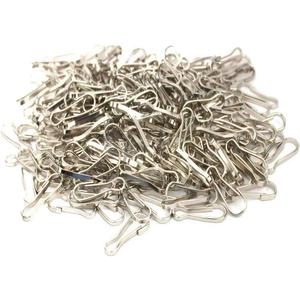 200Pcs Durable Metal Lanyard Hooks DIY Jewelry Basics Hooks Zipper Pull Id Card