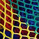 Bunifa Climbing Cargo Net for Kids Outdoor Balcony Safety Net Rope Netting Playground Climbing Net Stairway Railing Safety Net for Children Pets Toys Knotless Polyester Sports Netting,  3.3x6.6ft