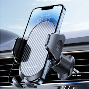 Miracase Phone Holders for Your Car with Metal Hook Clip, Air Vent Cell Phone Stand Car Mount, Universal Automobile Cradle for Garmin GPS Fit iPhone Android and All Smartphones, Dark Grey