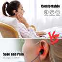 Bone Conduction Headphones Bluetooth, Wireless Open-Ear Headset with Microphones,Titanium Lightweight Sweat Resistant, Answer Phone Call Sports Earphones for Running Hiking Bicycling