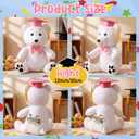 Zomiboo Graduation Bear Autograph Stuffed Animal 2026 Smooth Fabric Stuffed Bear Toy with Congrats 12 Inches Grad Plush Autograph with Marking Pen Gold Tassels for Graduate Student Party(Pink)
