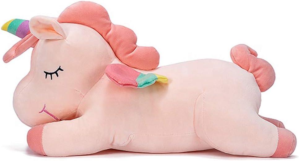 Unicorn Stuffed Animal, Soft Unicorn Plush Hugging Pillow Toy Gifts for Kids (Pink, 23.6 in)