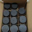 LANDNEOO 15 Pack 2 oz Glass Shot Mini Bottles w/Black Lids & 15 Labels - Small Clear Jar for Ginger, Wellness Shot, Juice, Sample, Whiskey - Travel Essentials - Wide Mouth, Leakproof, Dishwasher Safe