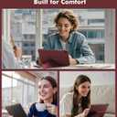 INFILAND Case for Samsung Galaxy Tab A9+/A9 Plus 11 Inch 5G, Slim Foldable Book-Style Cover with Horizontal and Vertical Stand, Protective Case for Galaxy Tab A9 Plus Tablet,Burgundy