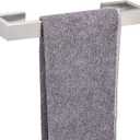 TocTen Bath Towel Rack - Square Base Thicken SUS304 Stainless Steel Towel Bar for Bathroom, Bathroom Bar Accessories Towel Rod Heavy Duty Wall Mounted Towel Holder (Brushed Nickel, 12 Inch)