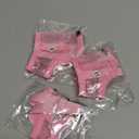 LUCKYPAW Dog Muzzle Suits for Small Medium Large Dogs, Mesh Muzzle Anti Biting Chewing, Breathable Mouth Cover Set with Adjustable Strap for Grooming Vet Visiting Training (Small 3 PCS(XXS-S), Pink)