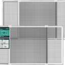 Expandable Window Screen, 20" H x 28.6" - 54" W, 2 Pack | Horizontal Adjustable Window Screens, Replacement Window Screens for House Windows