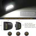 D-Lumina LED License Plate Lights Assembly Compatible with 1999-2013 Chevy Silverado GMC Sierra 1500 2500 3500 HD Suburban Tahoe Cadillac Escalade EXT Yukon XL, Rear Plate Lamp 6000K White 2-Pieces